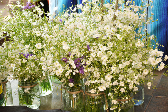 Centros mesa boda campestre